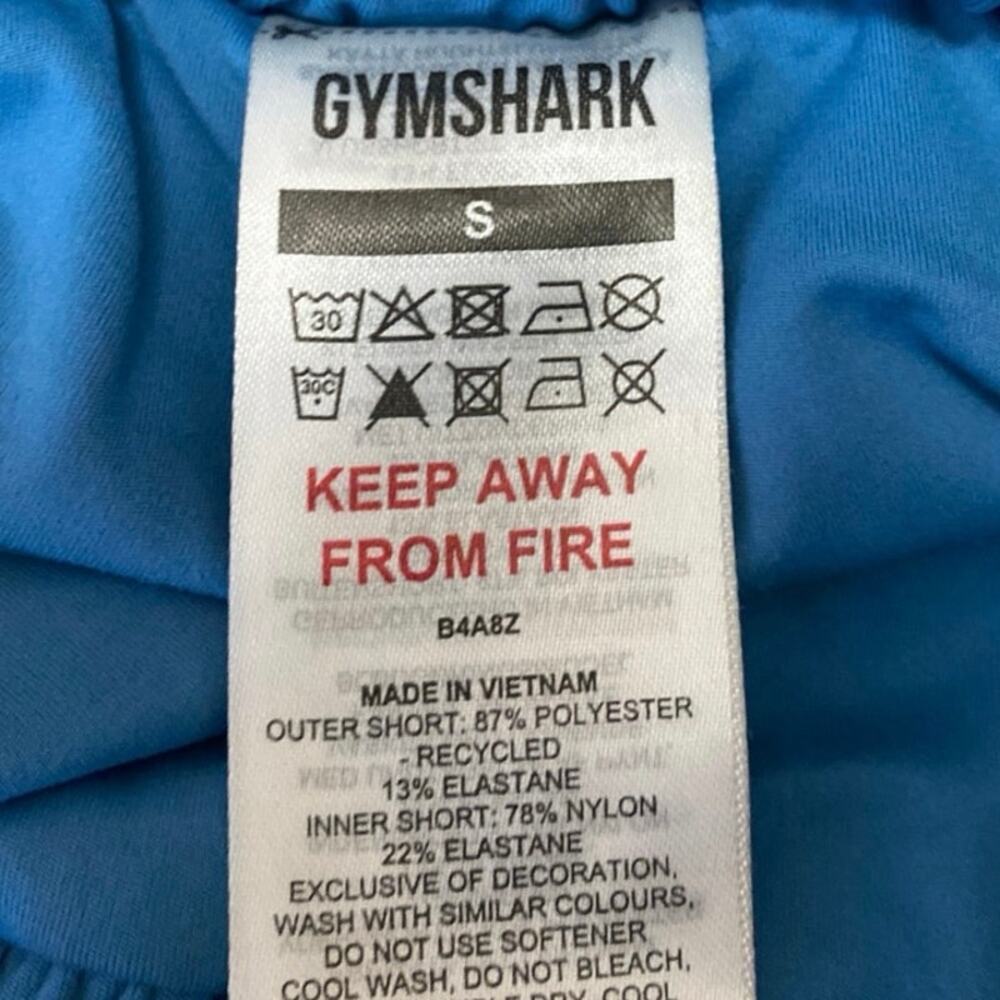 Gymshark Running 2 In 1 Blue Drawstring High Wais… - image 4